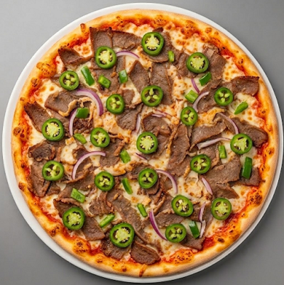 Spicy Doner Pizza 