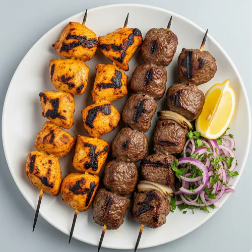 Chicken & Lamb Shish Kebab 