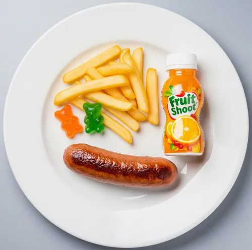 Kids Sausage With Chips 