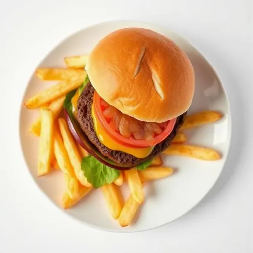 Kids Cheeseburger With Chips 