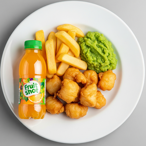 Kids Chicken Popcorn With Chips 